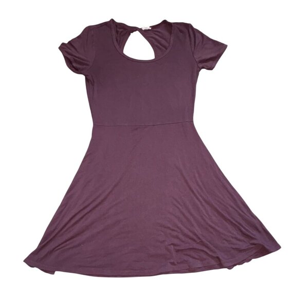 Garage Womens Short, Soft, Flowy Dress W/Back Cut Out-Purple-Size Small-Fair - Picture 1 of 6